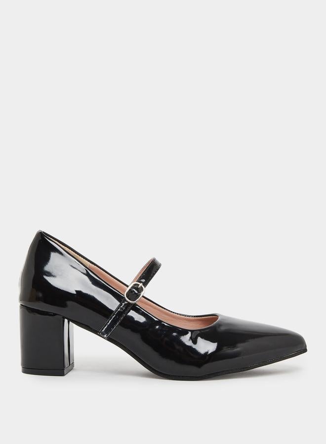 Take Two Women Black Patent Leather Mary Jane Shoes - Image 1